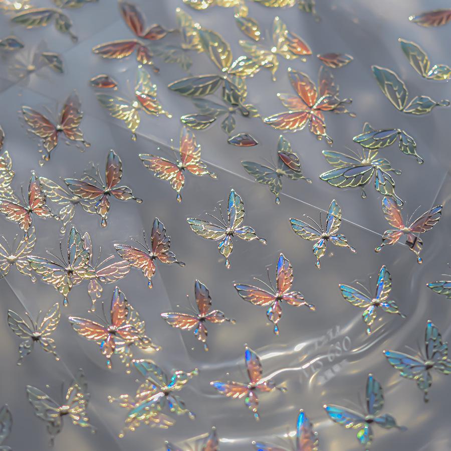 

Colorful Butterfly Jelly Nail Stickers: Don t Miss the Hot Collaboration