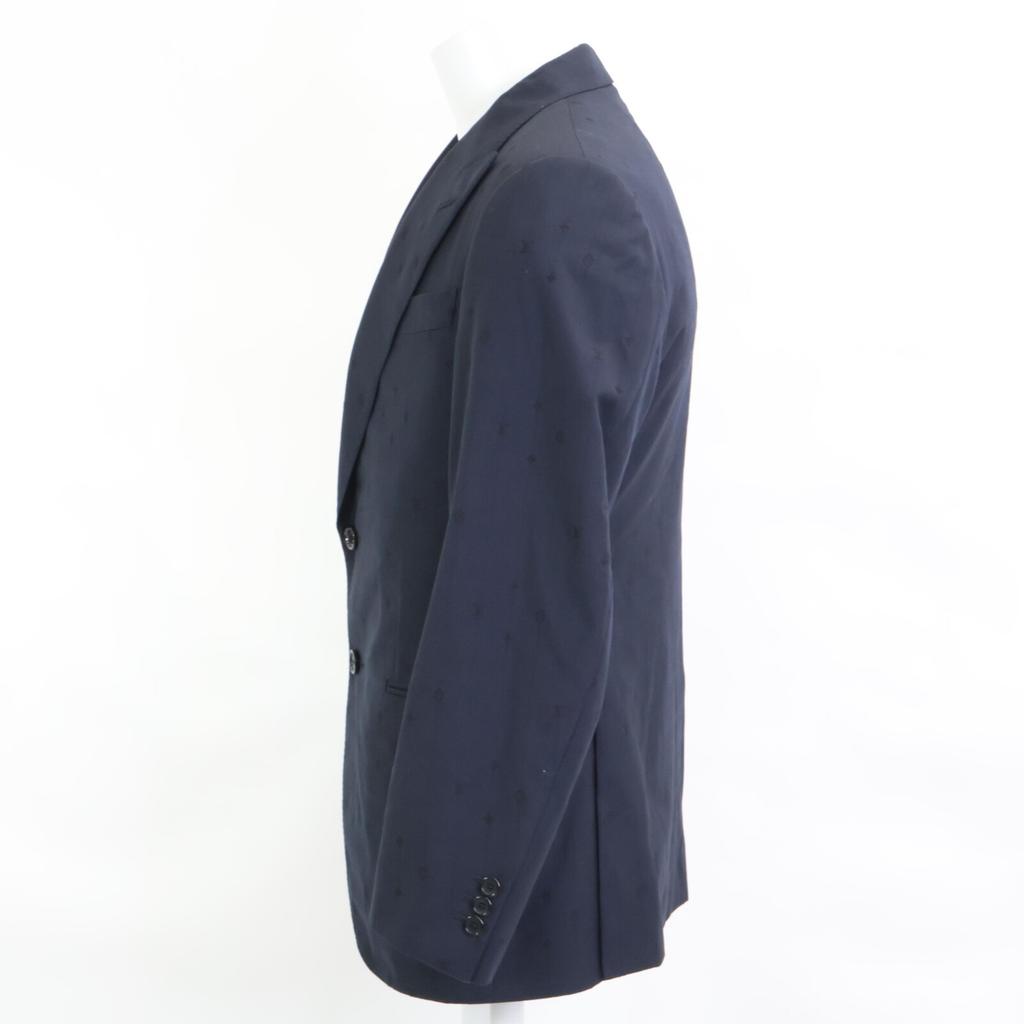 Louis Vuitton Domestically Authorized RM241FY68HQFJ8E 1ABNPU 24 Striped Single Breasted Wool Pont Neuf Jacket 48 NavyUsed