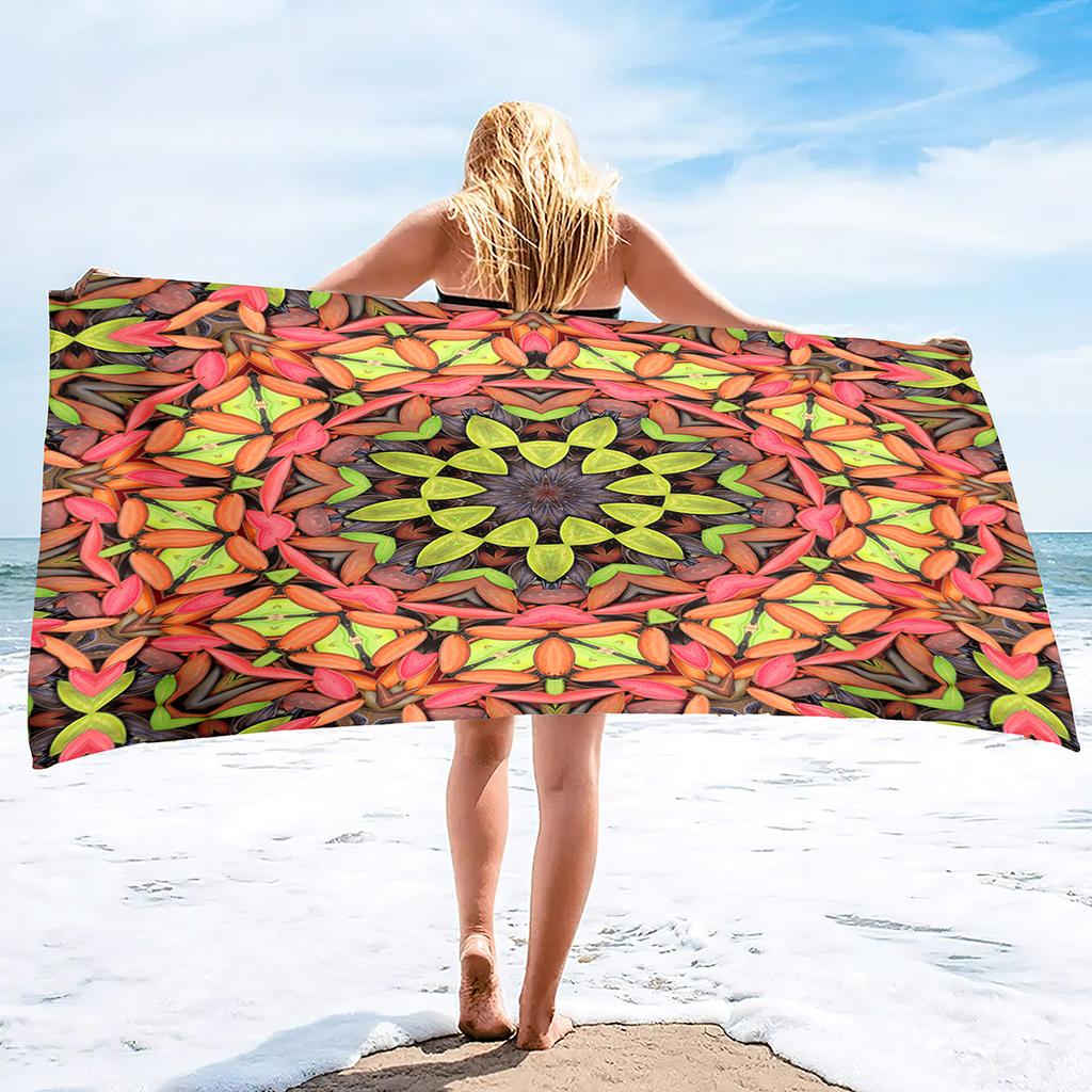 Boho Mandala Microfiber Beach Towel Oversize Extra Large Quick Drying Quick Fast Dry Sand Free Proof Pool Towel Lounge Cover