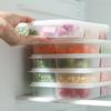 Food Storage Box Large Capacity Multi-Compartments Eco-friendly Food Grade Fresh-keeping Transparent PP Material Fridge Container Divided Serving Tray