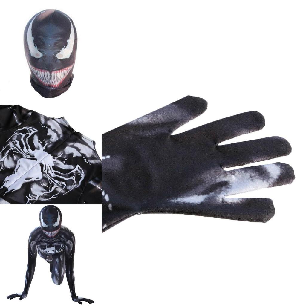 Venom Spider-man Cosplay Costume Jumpsuit With Exquisite Design And Breathable Fabric For Kids And Adults