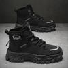 Buty męskie Outdoorowe Buty Jesień Zima Retro Buty robocze Modne Gruba podeszwa Sportowe Sznurowane Wygodne Ciepłe Botki