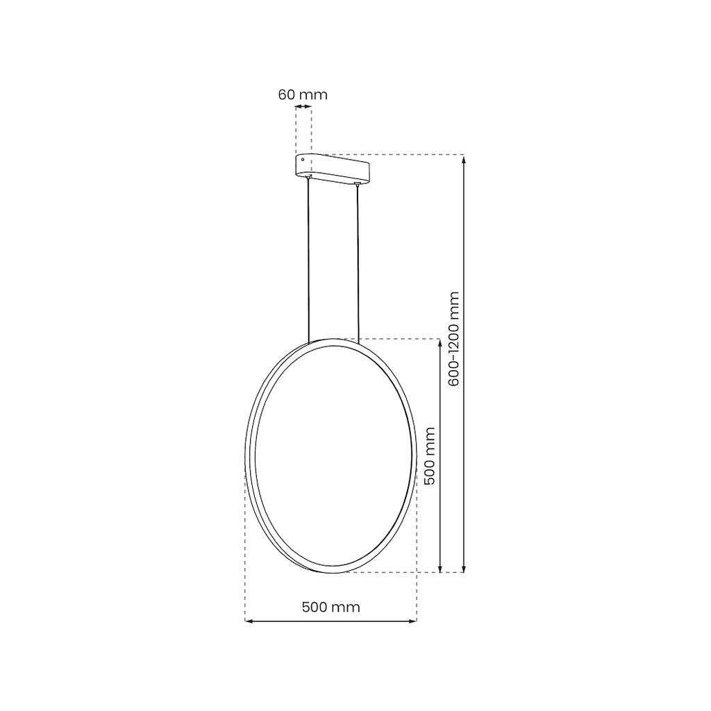 Saturno Gold 28W Led Hanging Lamp
