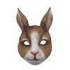 Maschera di Coniglio 3D Realistica Accessori Creativi Copricapo Schiuma PU Travestimento Adulto Locale Notturno Halloween Festa di Pasqua Decorazioni Carnevale Gadget