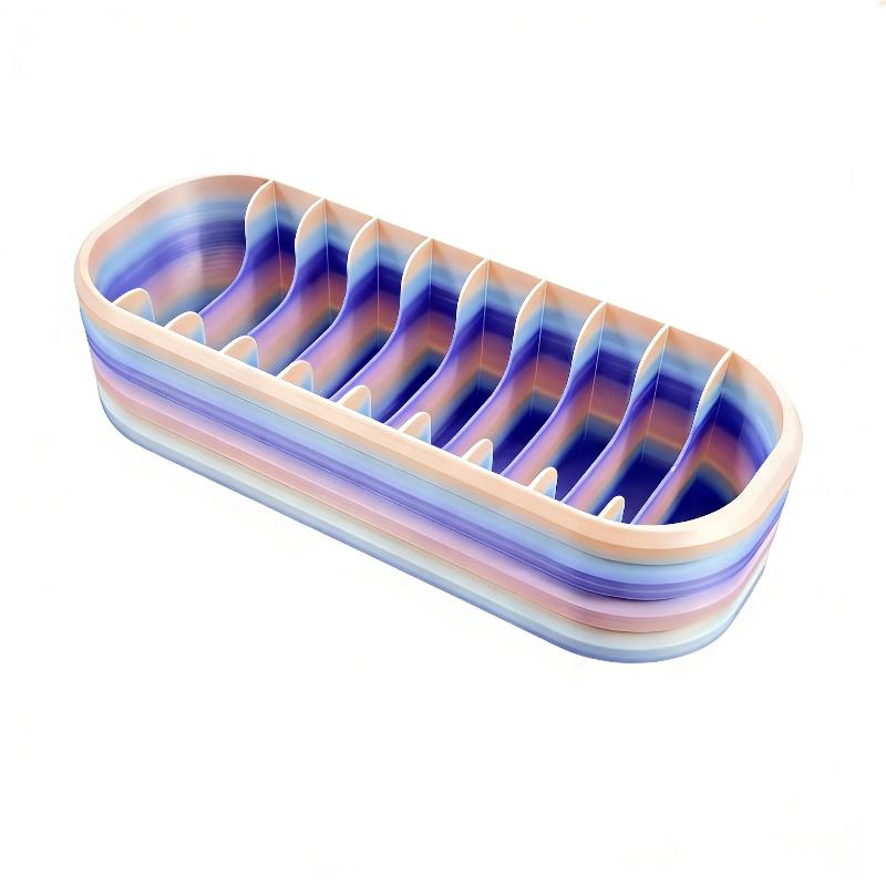 10-Compartment Bead Storage Box With Color-Coded Organizer Durable Craft Container Suitable For Diy Hobbyists Craft Lovers