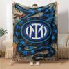 Coperte con Logo Snake Inter Milan in Flanella Stampata Traspiranti Calde Plaid per Casa Ufficio Copriletti 0708a92