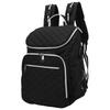 Oxford Cloth Backpack MultiFunction LargeCapacity Stroller Mother Bag Nappy Bag(Black )