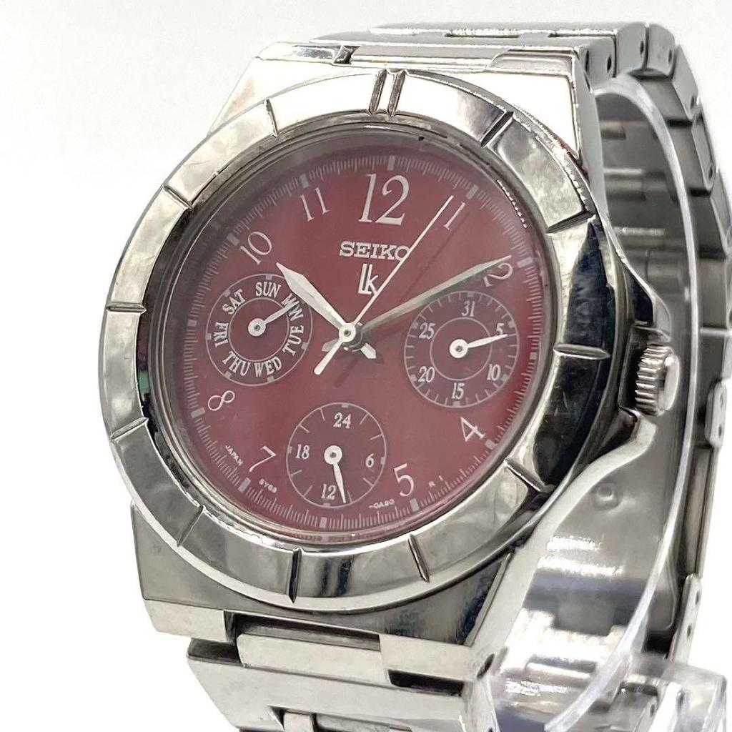 [USED] Working Seiko Rukia QZ Chronograph Watch 5Y89-0B30