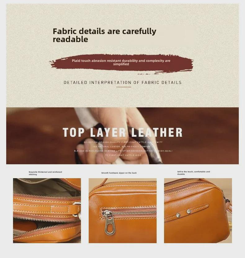 Women's Leather Handbags: 2025 New Design, Versatile Messenger & Shoulder Bags