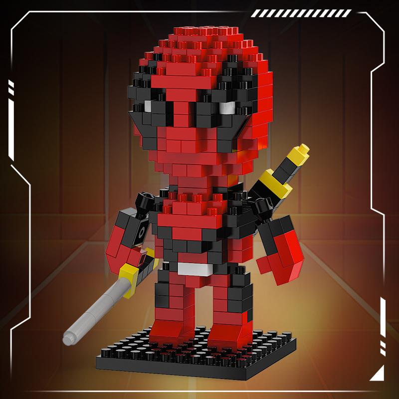 Marvel Legends Bausteine lega Deadpool Spider Man Bausteine Iron Man Loki Zeichentrickfigur Spielzeug Für Kinder Geschenke