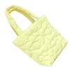 Flower Pattern Tote Bag Women Polyester Cute Elegant Handbag for Lunch Box Feeding Bottle Snack White