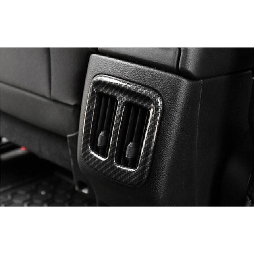 For Jeep Compass 17-2021 Carbon Fiber Rear AC Air Outlet Vent Cover Trim 1pcs