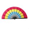 62KD Folding Hand Fans Rainbows Fan Dance Decoration Hand Fans Summer Fan Perfect Props for Summer Music Festivals & Parties