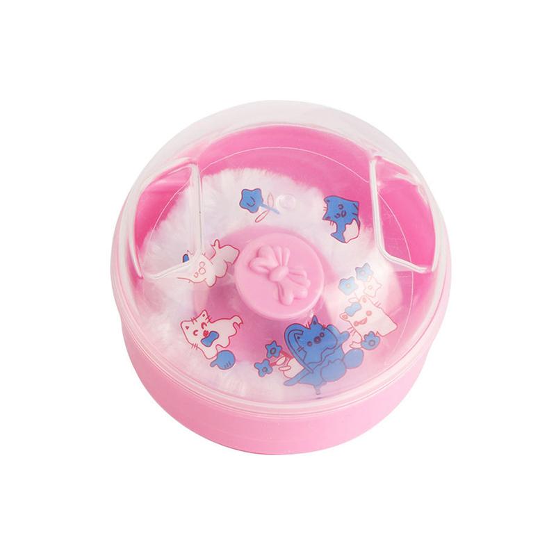 Nádobka na pudrovací houbičku Pouzdro na dětskou houbičku Pro domácí použití Cestování Dětský pudr Hromádková krabička Přenosná Znovu plnitelná Dětská tělová kosmetika