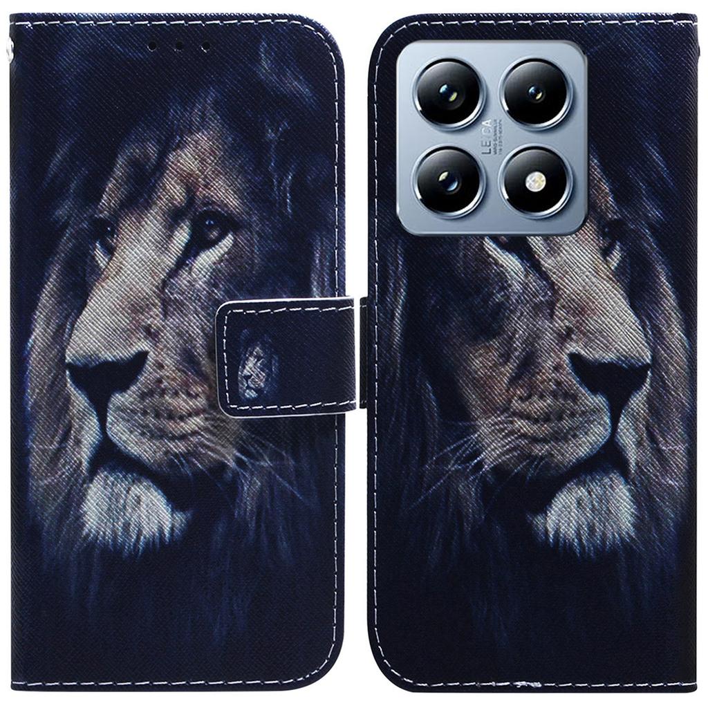 For Xiaomi 14T Pro Wallet Case Pattern Print Leather Phone Cover