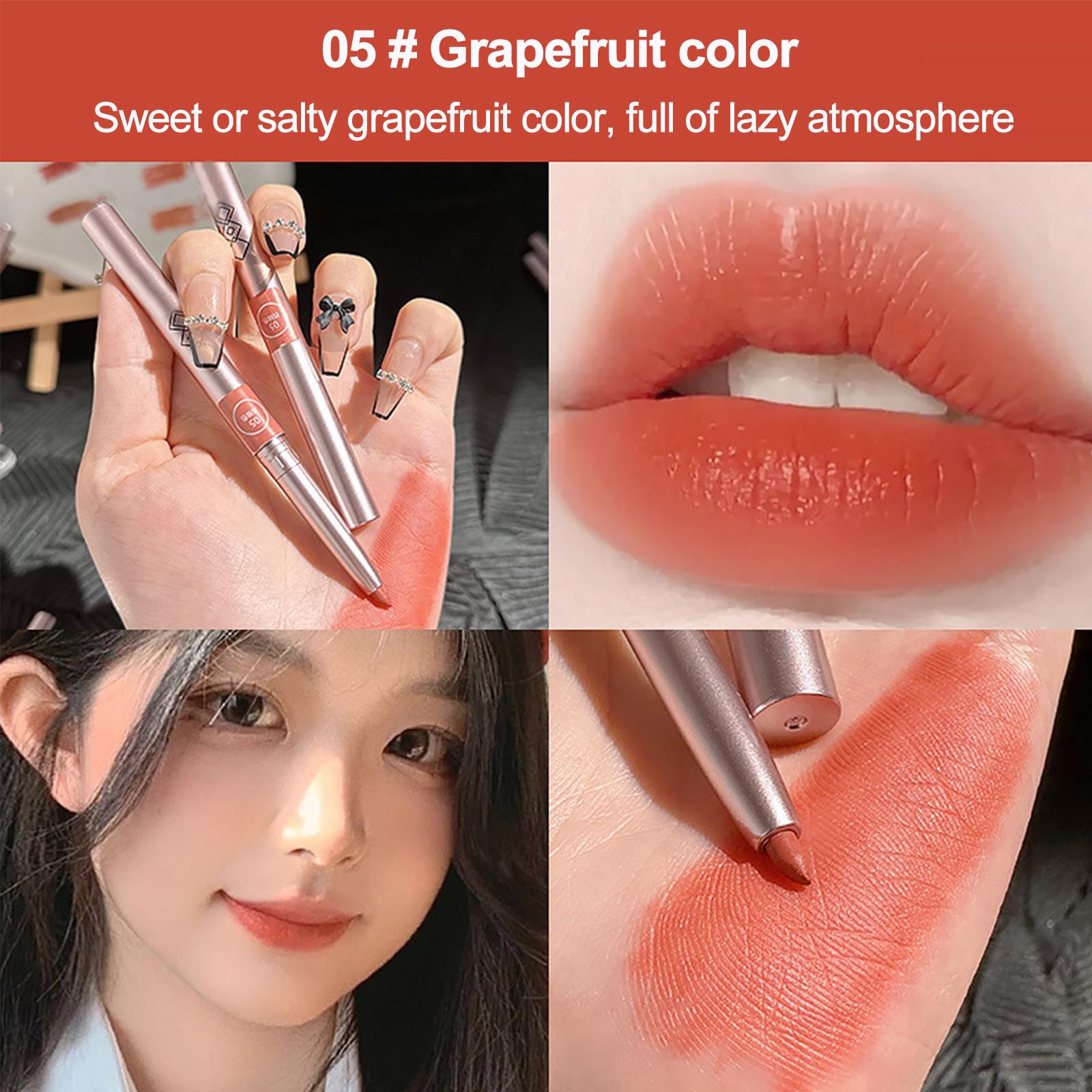 

Выдвижной водостойкий карандаш для губ, насыщенный пигмент, кремовый цвет, тонкий закручивающийся, грязеотталкивающий тип, держится весь день, точилка не требуется One Size