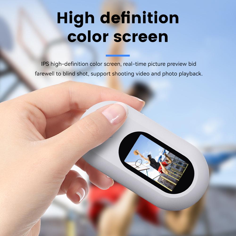 Action Camera 1080P Portable Camcorder Hands Free Wearable Action Body Cam for Work Travel Pet Walking