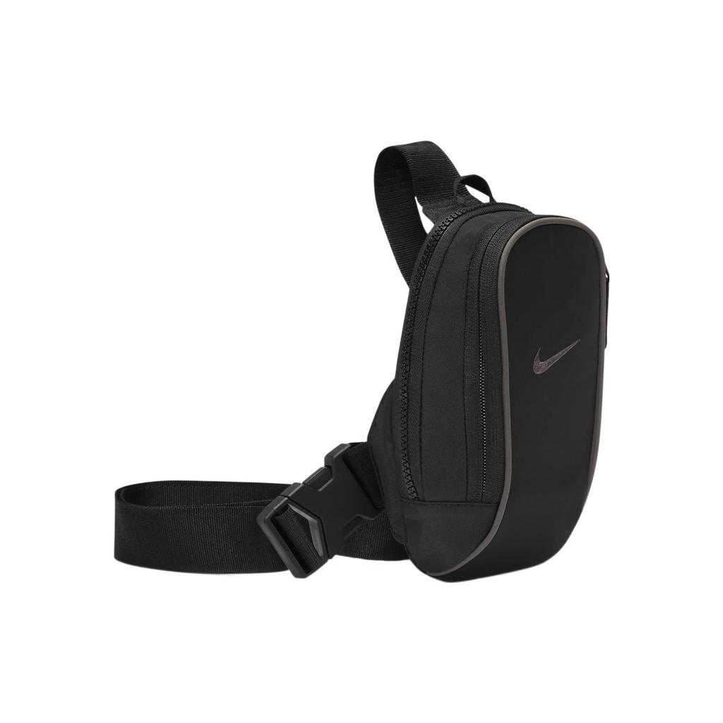 New Nike Sportswear Essentials Series Nylon Sling Bag Regular Unisex Pure Black/Stone Gray DJ9794-010