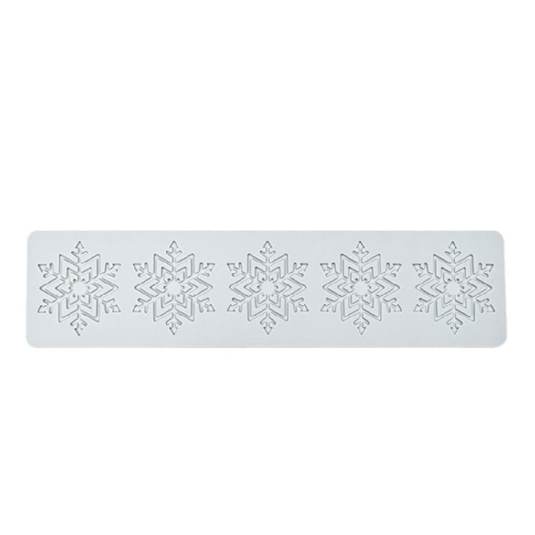 Elegant Lace Pattern Molds Christmas Theme Cake Border Decorations Kitchen Bakings Tool Fondants Moulds Silicone Texture
