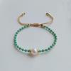 Faceted  Beaded Bracelet For Women  Natural Pearl Bracelets Jewelry Pulseras Femme Y2K Accessories
