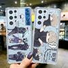 Transparent Phone Case For Samsung S10 S20 Fe S21 S22 S8 S9 Plus S21ultra Shockproof Cover Japan Anime Jujutsu Kaisen Shell Capa