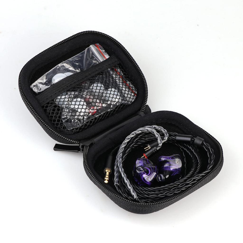 Linsoul Kiwi Ears Quartet 2DD+2BA Hybrid Wired HiFi Earphones, Ergonomic Design, Re-cableable, 3.5mm Stereo Plug & 0.78mm 2-Pin Connector, Balanced