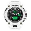 Men's Digital Waterproof 50M Sports Military Watch Dual Time LED Backlight