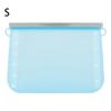 Transparente Silikon-Lebensmittel-Snack-Organizer-Tasche, wiederverwendbare, auslaufsichere Lebensmittel-Gefrierbehälter