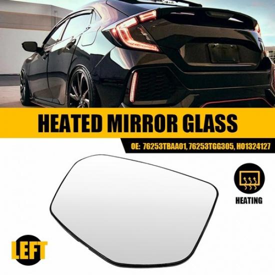 Mirror Glass Fit 2016- Honda Civic Left Car Driver Heated EOOH