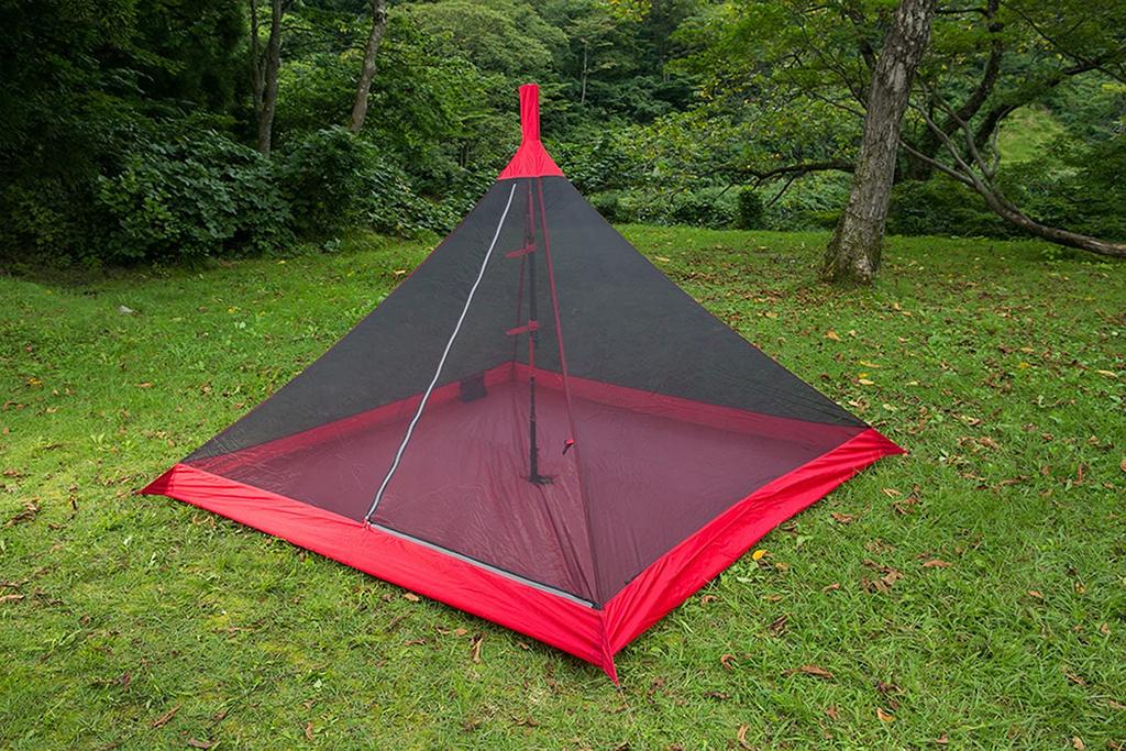 MSR Outdoor Camping Monopole Shelter Front Range Bug Shelter for 4 People Japanese 37039 Red [Genuine Product]