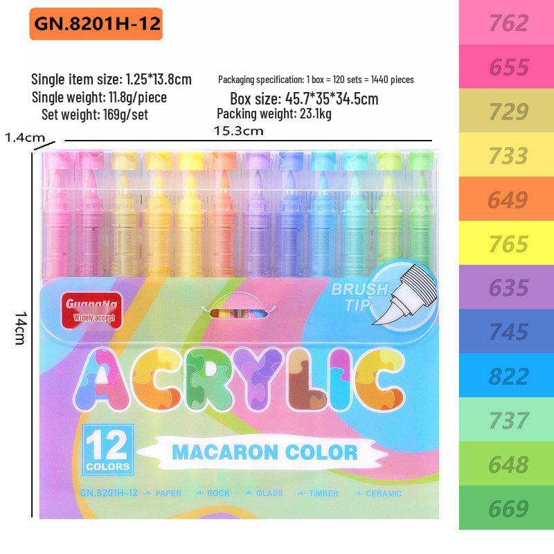 

Broadly Recruit Liquid Ink Acrylic Marker - Skin Tone Soft Tip for Student Art, Manga, Macaron, Anime, Watercolor