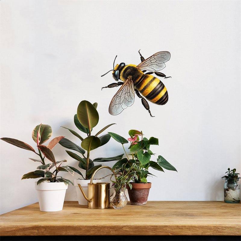 Bees Insects Animals Wall Sticker Toilet Living Room Cabinet Refrigerator Home Decoration Decals Sticker M438