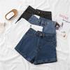 Women's A-line Rolled Hem Denim Shorts - Summer Thin Style, Influencer Fashion, Casual Wide Leg Hot Pants
