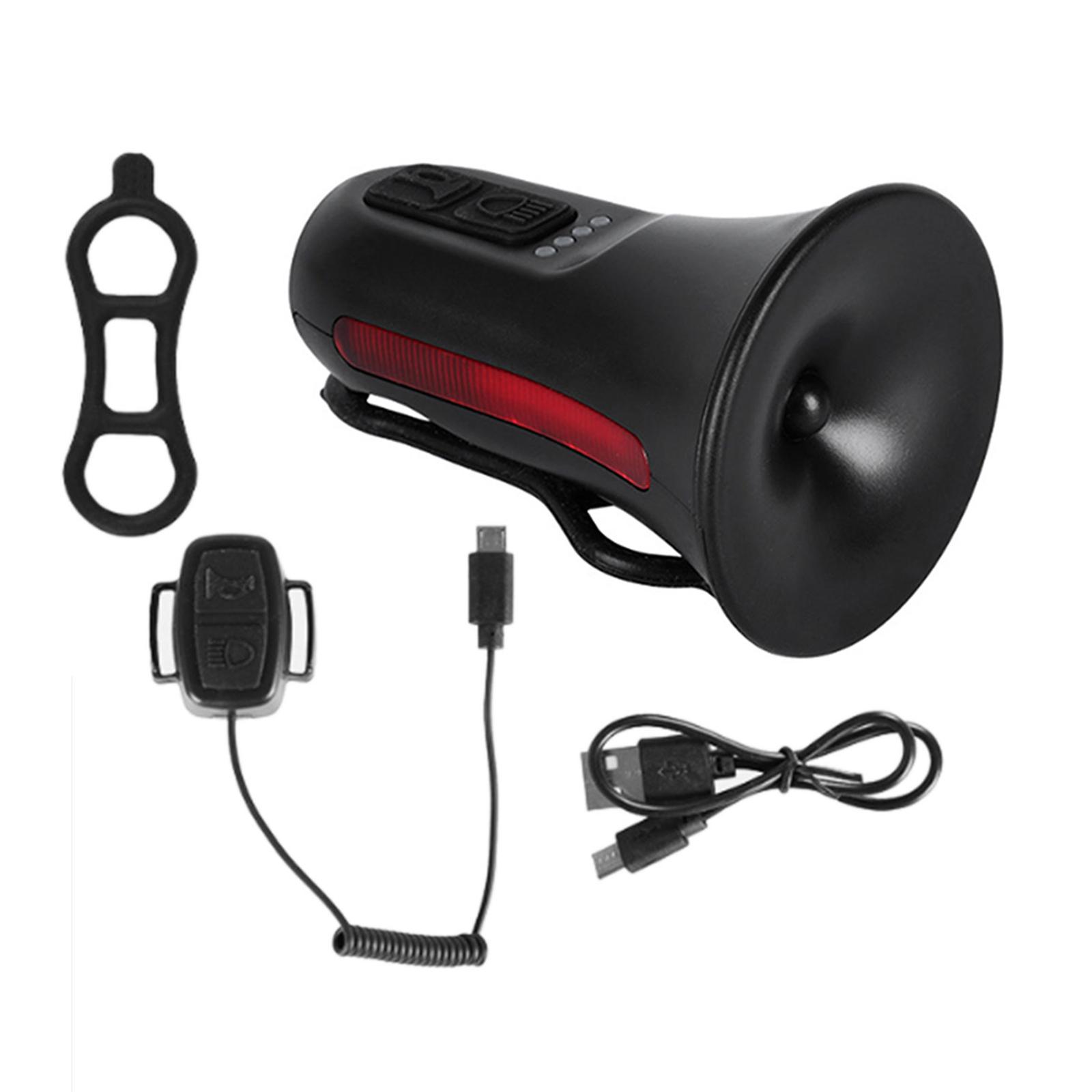 Велосипедные звонки Гудок Электрические велосипедные гудки USB Перезаряжаемые Электронные Звонки для горных велосипедов 120 дБ Велосипедные сигнальные звонки B