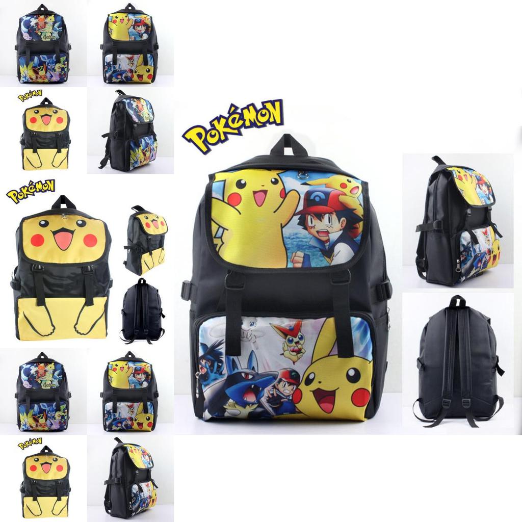 Pokmon Kids School Backpack With Oxford Fabric For Elementary Students