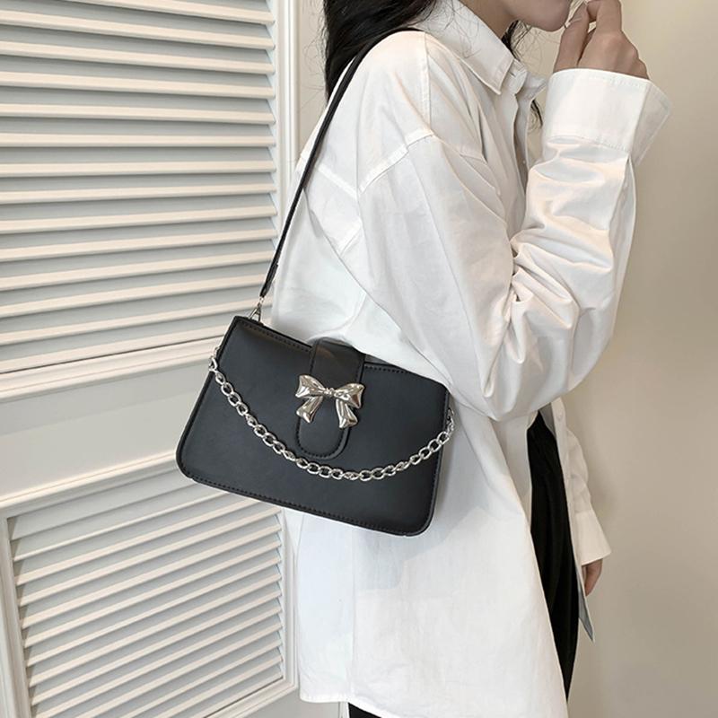 Korean Style Girl Princess Bag Cute Sweet Bow Chain Crossbody Bags for Girls Bowknot Hand Bags Purses and Handbags Gift KTB