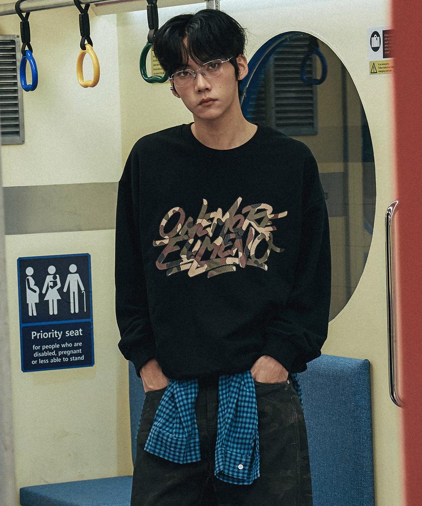 ELIMENO [Set] El Record Label Half Chance Sweatshirt 2-Piece Package