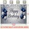 Blue Balloon Party Backdrop 1pc - Photo Booth Props