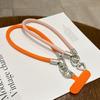 Dopamine Leather Phone Lanyard: Anti-Lost Rotating Wrist Strap & Keychain for Men and Women