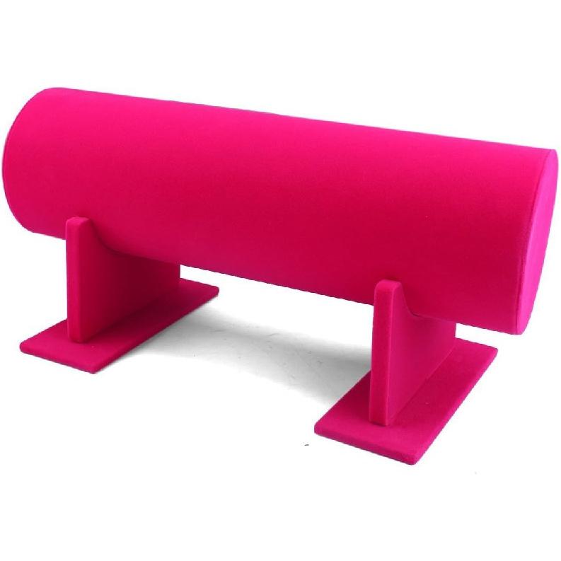 Heißes Pink Farbe Samt Separates Abnehmbares Schmuck Stirnband Haarreif Haarband Haarspange Halter Präsentationsständer Rack Organizer