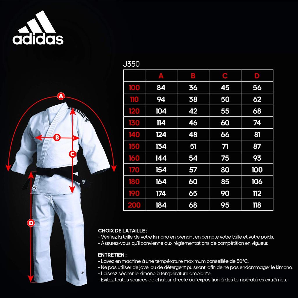 Adidas Junior Judo Gi Set J350-B220 (White/Size 160/Jr)