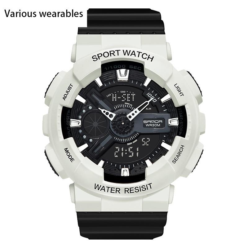 Modische Jugend Herren- und Damenuhren Outdoor Wasserdicht Leuchtend Multifunktionale Elektronische Uhr