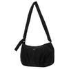 Fashion Trend Zipper Closure Fabric Shoulder Crossbody Bag Women Bags Black 091479-03