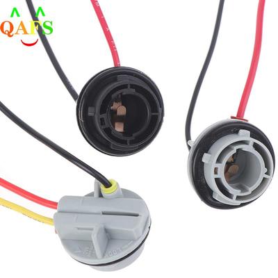 2 portalámparas 1156 1157 BAY15D, adaptador de base P21/5W para luz de freno, accesorios de plástico para coche.