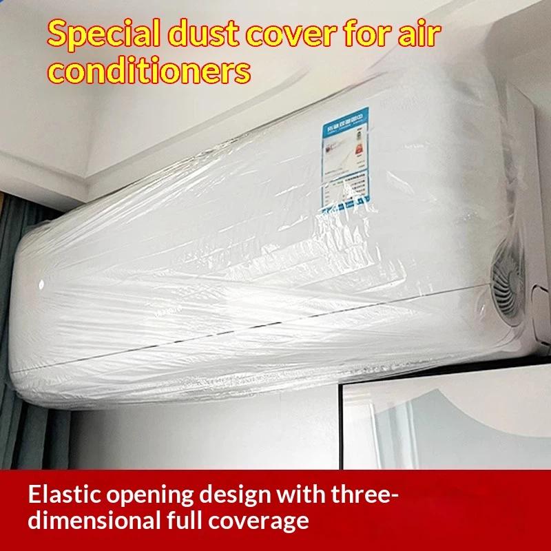 50Pcs Disposable Plastic Dust Cover Elastic Transparent Waterproof Protective Bag For Kitchen Appliance Household Use