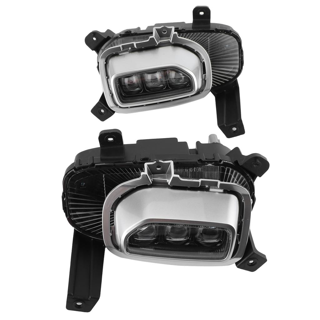 Daytime Running Light LED with Fog Lamp Cover Front Bumper Fit for Kia Seltos 2020‑2021