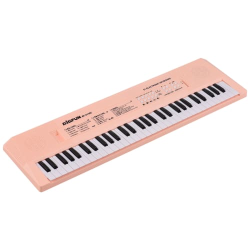 Btuty 61-Key Electronic Keyboard Piano Instrument with Microphone, Dual Power Modes, 6 Demonstration Songs, 5 Different Rhythms, Portable Piano Keyboa