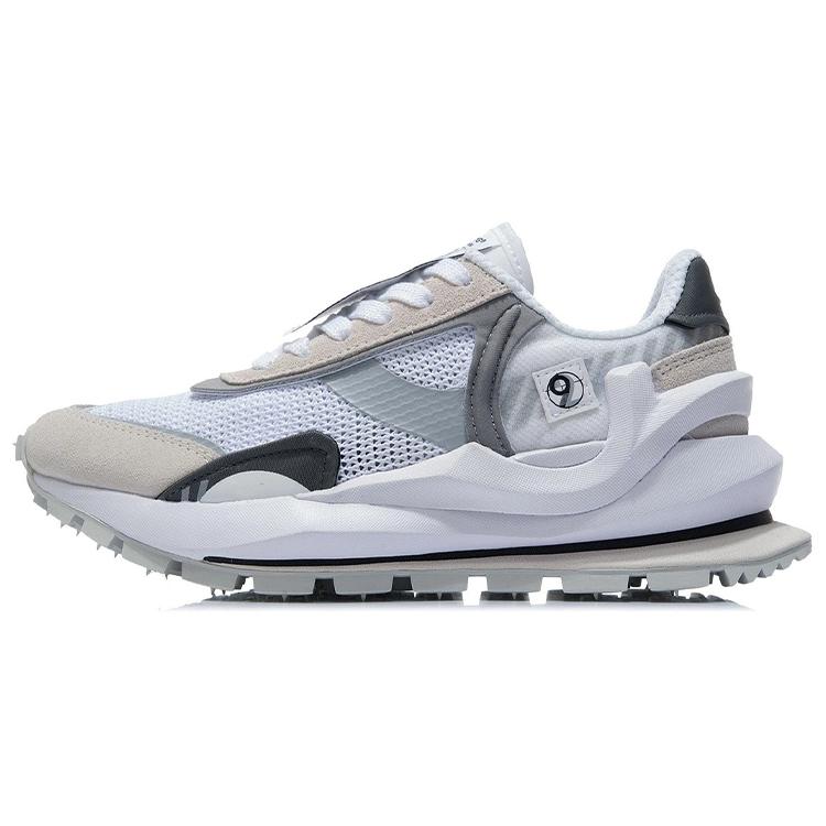 

Li Ning Running Shoes Women s Low top Standard White/White Sand Gray/Shadow Gray AGCR058-1 37