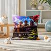 Demon Slayer Kamado Nezuko Anime Plush Pillow Cover Soft Short Plush Cushion Cover For Sofa Bedroom Home Decor Gift Decoration