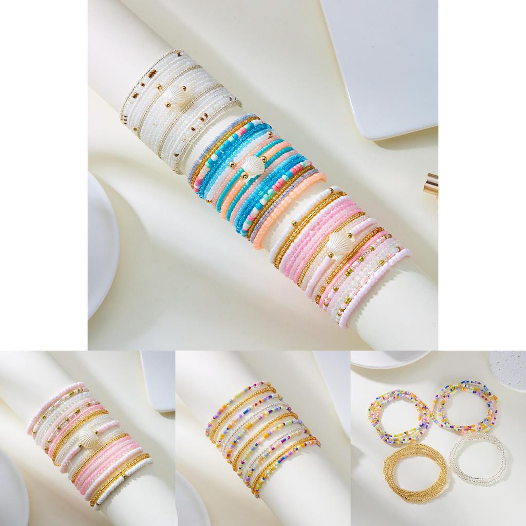 Minimalist Western Style Beaded Bracelets With Geometric Design For Women Gift